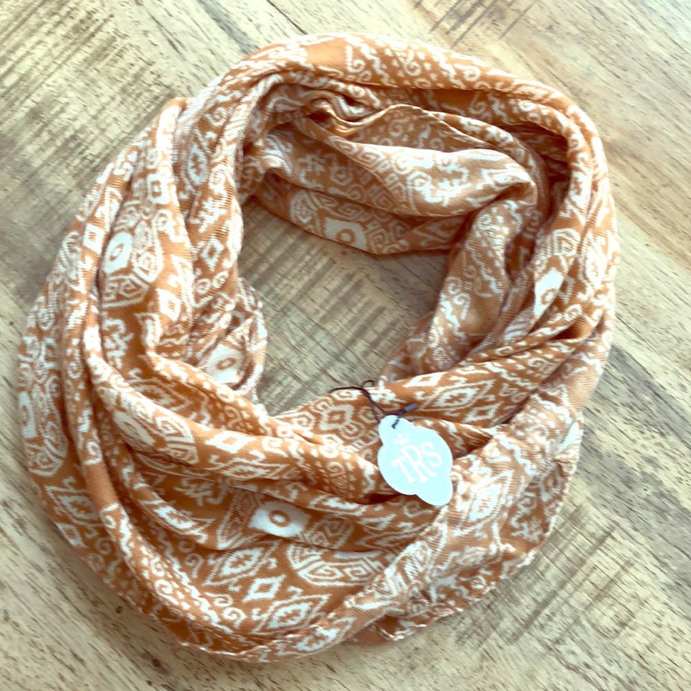 Beautiful brown infinity scarf